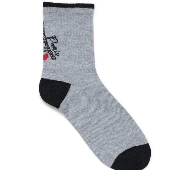 🔥$8🔥NEW Ribbed Mid Crew Socks, 6-Pack Shoe Sizes 4-10 Multicolored Women's - Picture 6 of 15